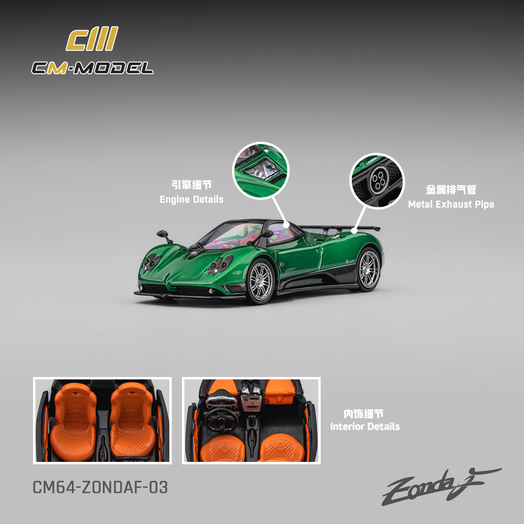 (Pre-Order) (CM64-ZondaF-03) Pagani ZondaF Metallic (Emerald Green)