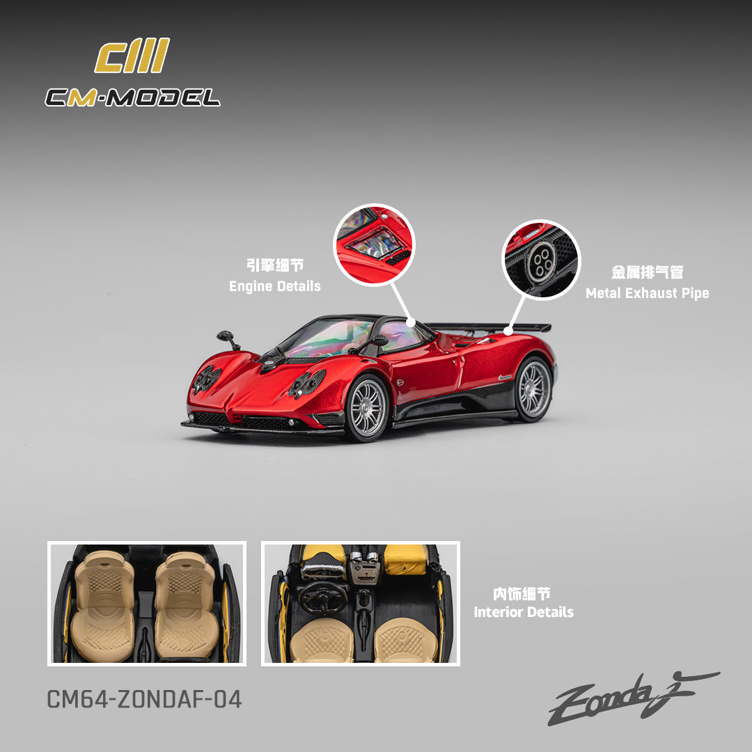(Pre-Order) (CM64-ZondaF-04) Pagani Zonda F Rosso Dubai