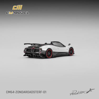 (Pre-Order)(CM64-ZondaRoadster F-01) Pagani Zonda F Roadster Pearl White