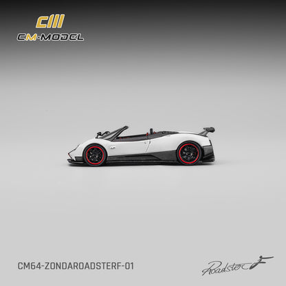 (Pre-Order)(CM64-ZondaRoadster F-01) Pagani Zonda F Roadster Pearl White