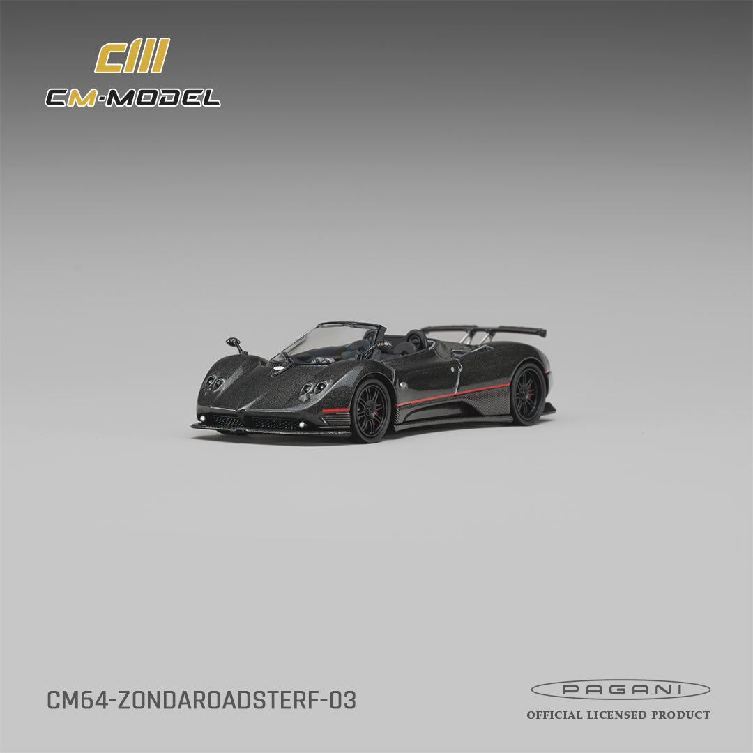 (Pre-Order) (CM64-ZONDAROADSTERF-03) Pagani ZondaF Roadster Montecarlo Gray