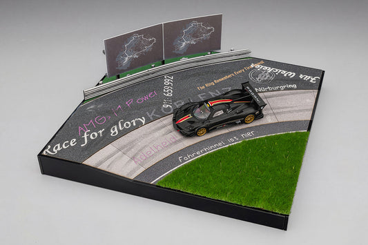 (Pre-Order)(CM64-DIORAMASET-01) Diorama Set + Pagani Zonda Revlucion Drycarbon