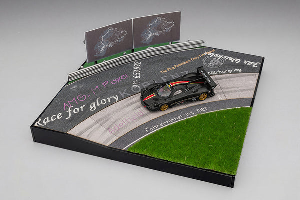 (Pre-Order)(CM64-DIORAMASET-01) Diorama Set + Pagani Zonda Revlucion Drycarbon