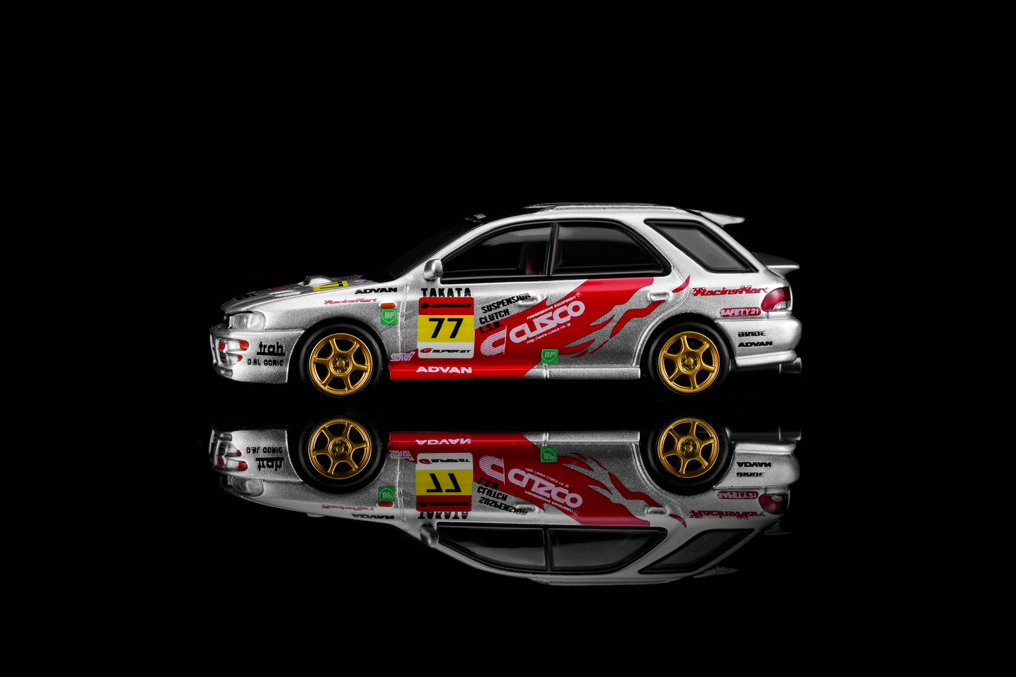 (Pre-Order) (M67109) Motorhelix - SUBARU Impreza Wagon WRX STi Ver. VI CUSCO Silver Livery