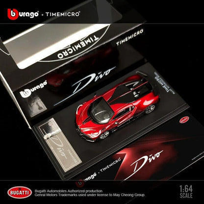Bburago x TimeMicro -  Bugatti DIVO Red