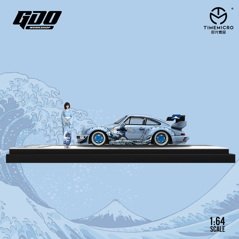 (GDO640843-1) Porsche 964 Kanagawa with figurine