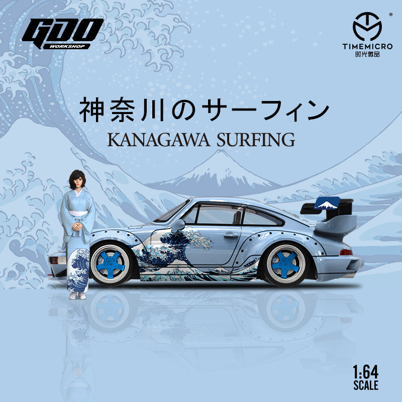 (GDO640843-1) Porsche 964 Kanagawa with figurine