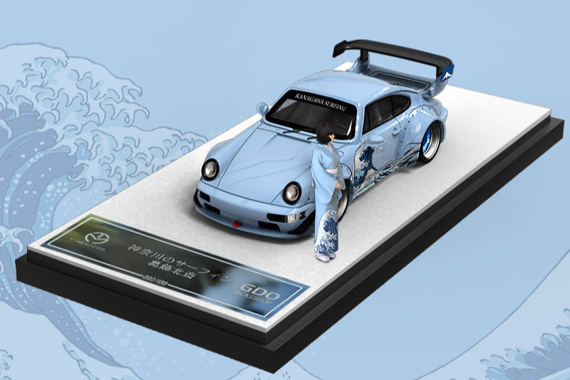 (GDO640843-1) Porsche 964 Kanagawa with figurine