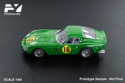 Finclassically - 250 GTO 1964 Goodwood No.16 David Piper chassis #4491GT Green No.16