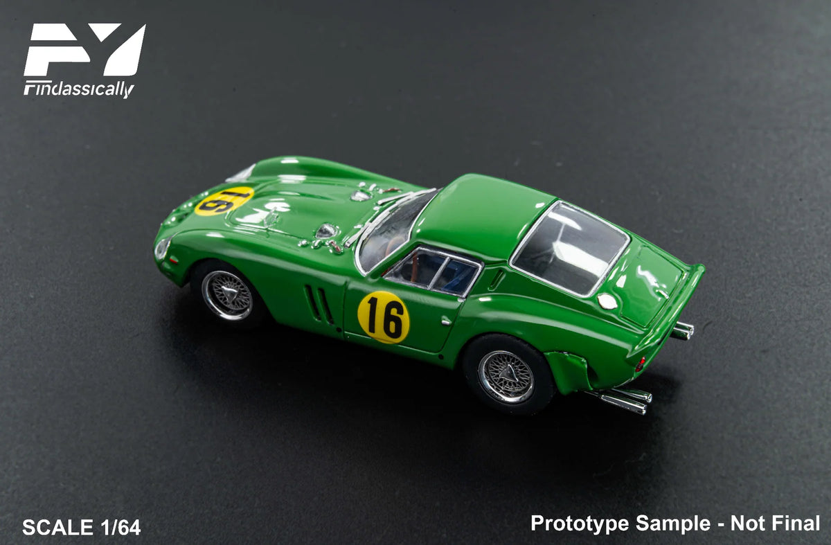Finclassically - 250 GTO 1964 Goodwood No.16 David Piper chassis #4491GT Green No.16