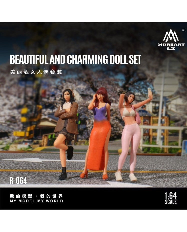 (MO223064) Beautiful Girl Doll Set (Resin)