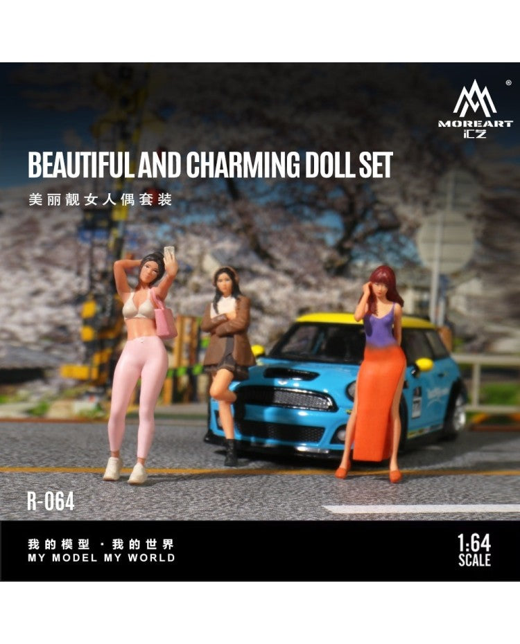 (MO223064) Beautiful Girl Doll Set (Resin)