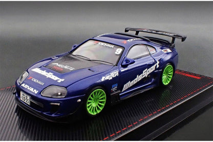 (Pre-Order)(IG3843) Toyota Supra JZA80 RZ Blue Metallic Manabu Orido