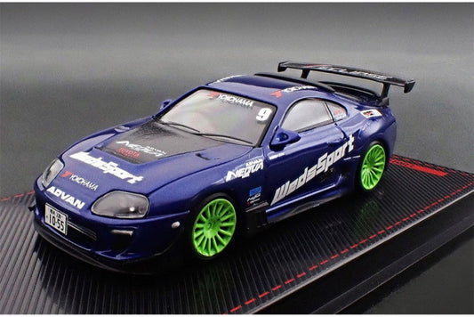 (Pre-Order)(IG3843) Toyota Supra JZA80 RZ Blue Metallic Manabu Orido