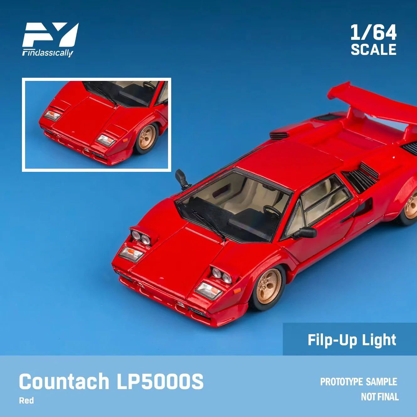 Finclassically - Countach LP 5000 S Red