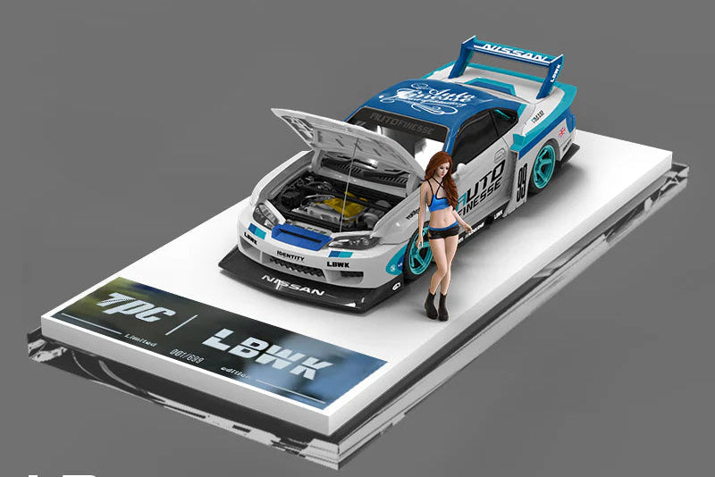 (TPC646010-1) LB-WORKS Nissan S15 Silvia Blue White with Figurine