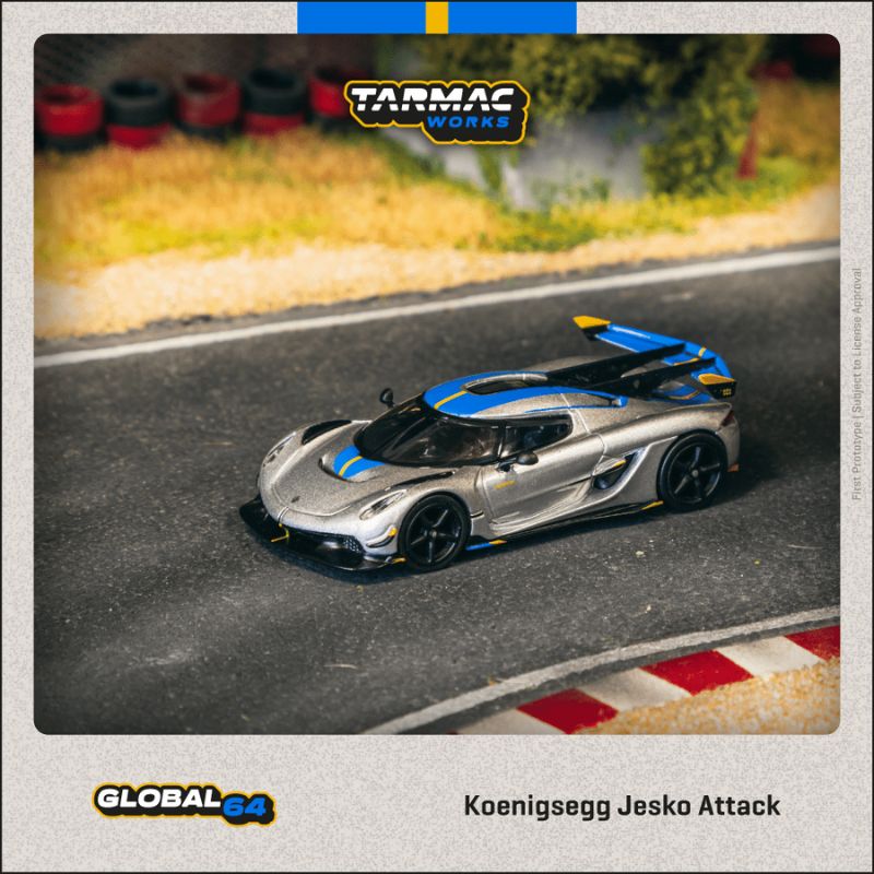 (Pre-Order) (T64G-TL052-SL) - Koenigsegg Jesko Attack (Silver)