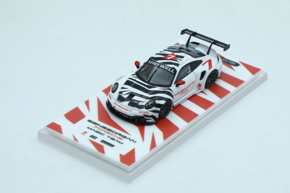 Modernart x Shepwell x Senseorgan - (MD647311) Porsche 911 CUP Black White #7 (AIT release)