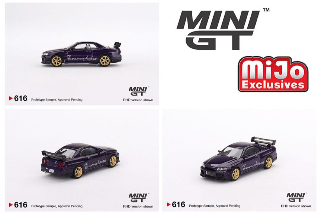 (MGT00616-MJ) - Nissan Skyline GT-R (R34) Tommykaira R-z Midnight Purple (Blister/Mijo Exclusive version)