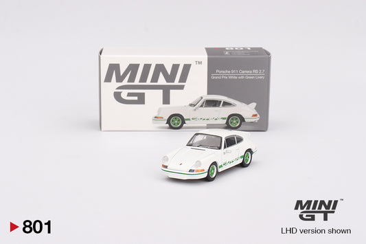 (MGT00801) Porsche 911 Carrera RS 2.7 Grand Prix White with Green Livery