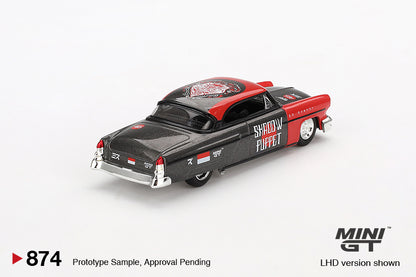 (MGT00874) - Lincoln Capri Hot Rod 1954 "Shadow Puppet" MINI GT x MIZU Diecast 2024