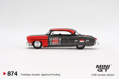 (MGT00874) - Lincoln Capri Hot Rod 1954 "Shadow Puppet" MINI GT x MIZU Diecast 2024