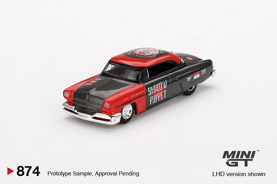 (MGT00874) - Lincoln Capri Hot Rod 1954 "Shadow Puppet" MINI GT x MIZU Diecast 2024