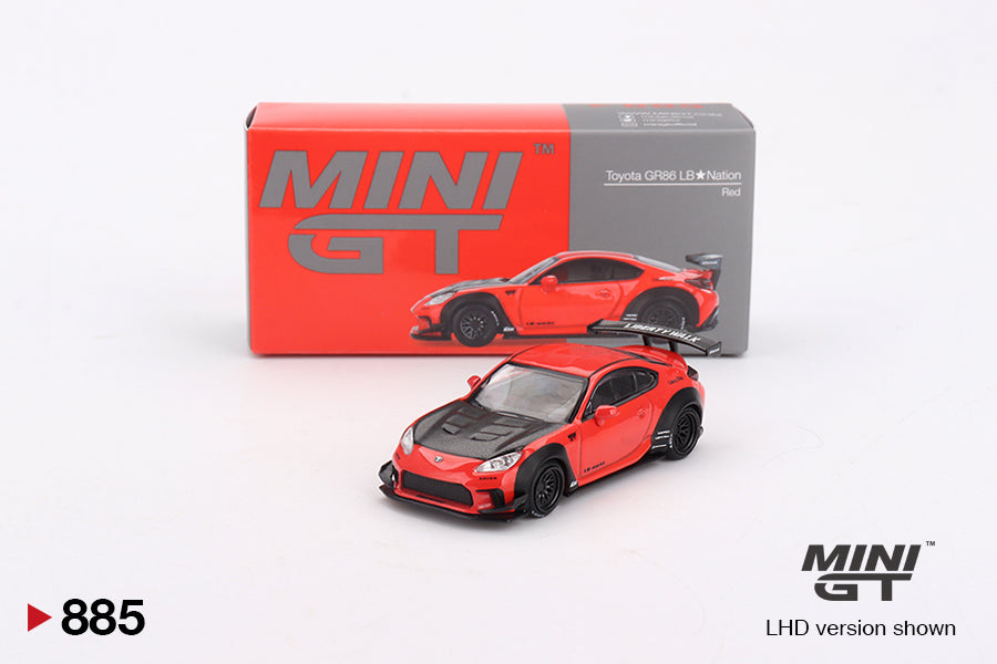 (MGT00885-BL) -  Toyota GR86 LB★Nation Red (Blister Version)