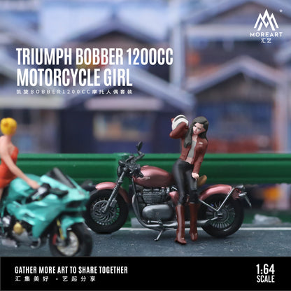 (MO222070) Triumph Bobber 1200CC with figurine