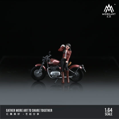 (MO222070) Triumph Bobber 1200CC with figurine