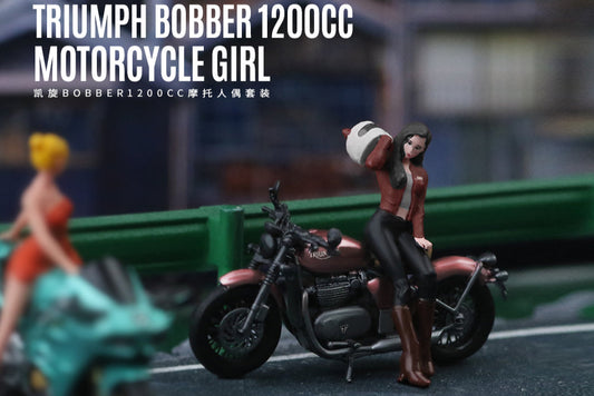 (MO222070) Triumph Bobber 1200CC with figurine