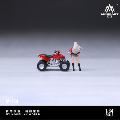 (Pre-Order) (MO222244) - Red ATV All-Terrain Vehicle with figurine