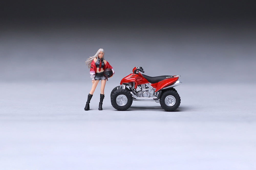 (Pre-Order) (MO222244) - Red ATV All-Terrain Vehicle with figurine