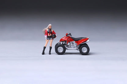 (Pre-Order) (MO222244) - Red ATV All-Terrain Vehicle with figurine