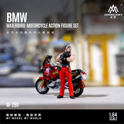 (Pre-Order) (MO222269) BMW Motorcycle Figurine Set - Resin Model