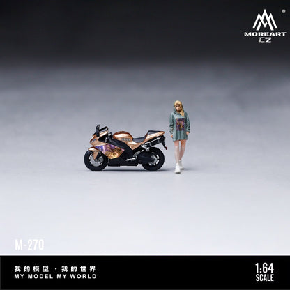 (Pre-Order) (MO222270) Kawasaki White Aries Floral Beauty Knight Resin Model