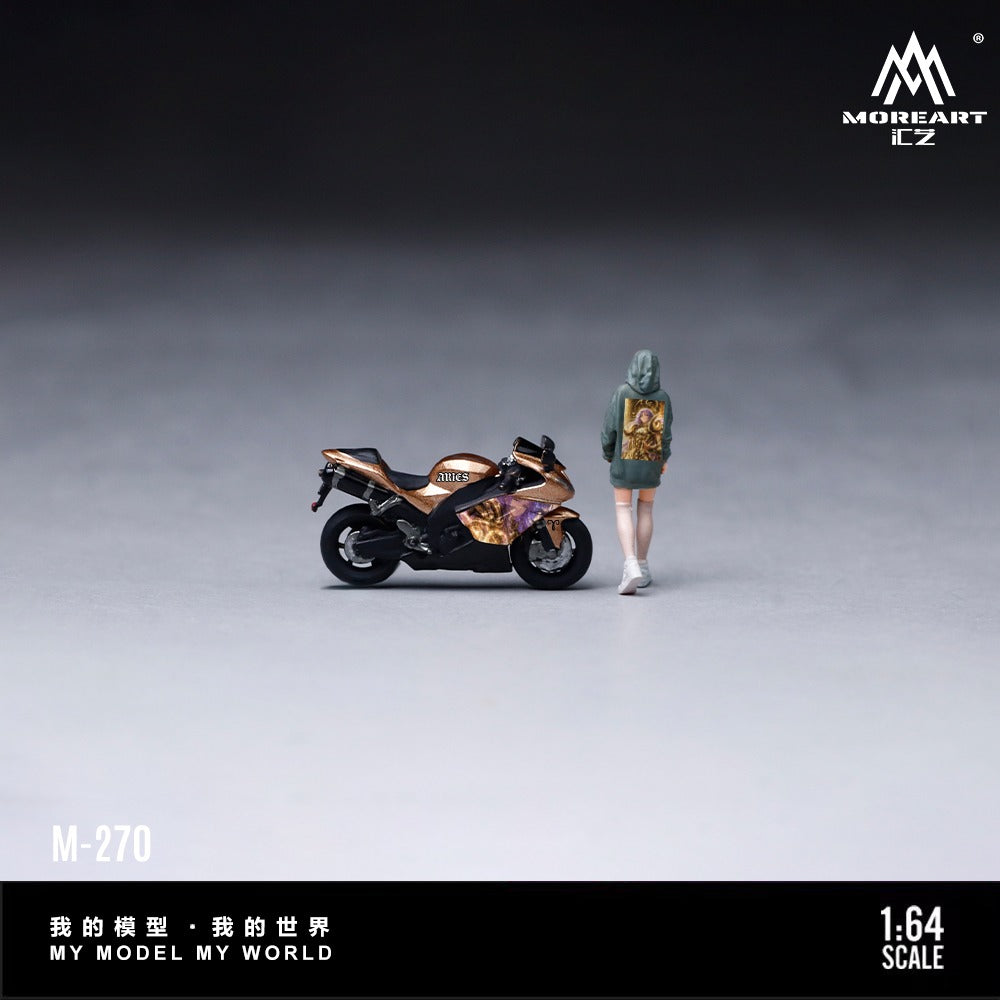 (Pre-Order) (MO222270) Kawasaki White Aries Floral Beauty Knight Resin Model
