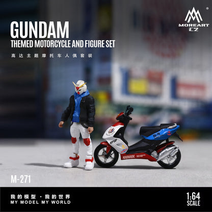 (Pre-Order) (MO222271) Gundam Theme Motorcycle Figure Set Resin Model
