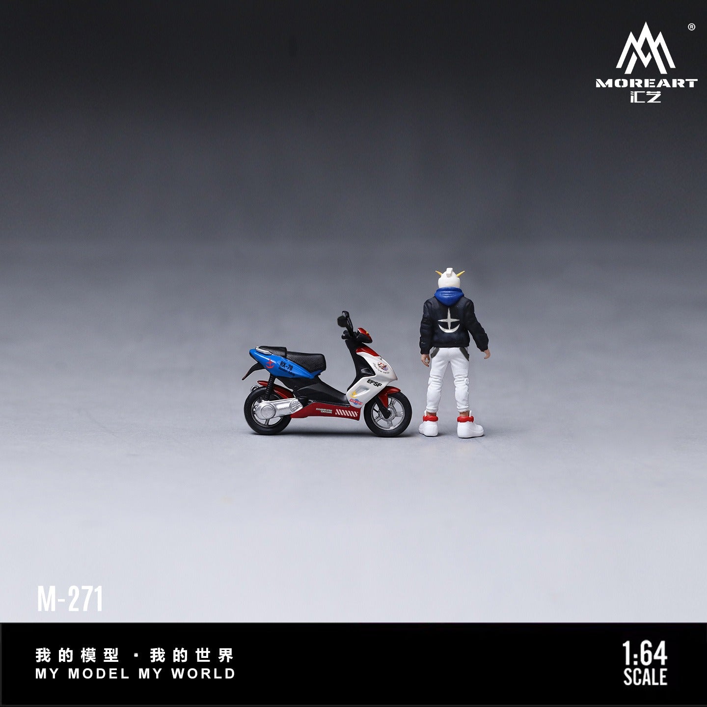 (Pre-Order) (MO222271) Gundam Theme Motorcycle Figure Set Resin Model