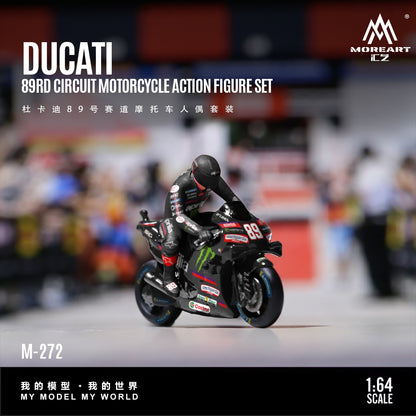 (Pre-Order) (MO222272) Ducati 89 Racing Motorcycle Figure Set Resin Model
