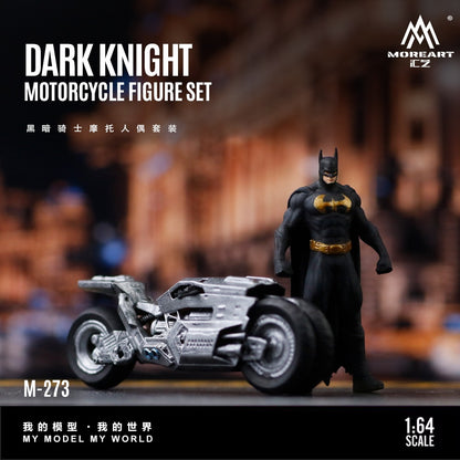 (Pre-Order) (MO222273) Dark Knight Motorcycle Figure Set Resin Model