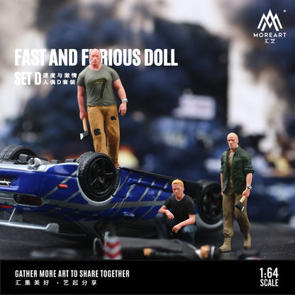 (MO223014) Fast & Furious doll set - D
