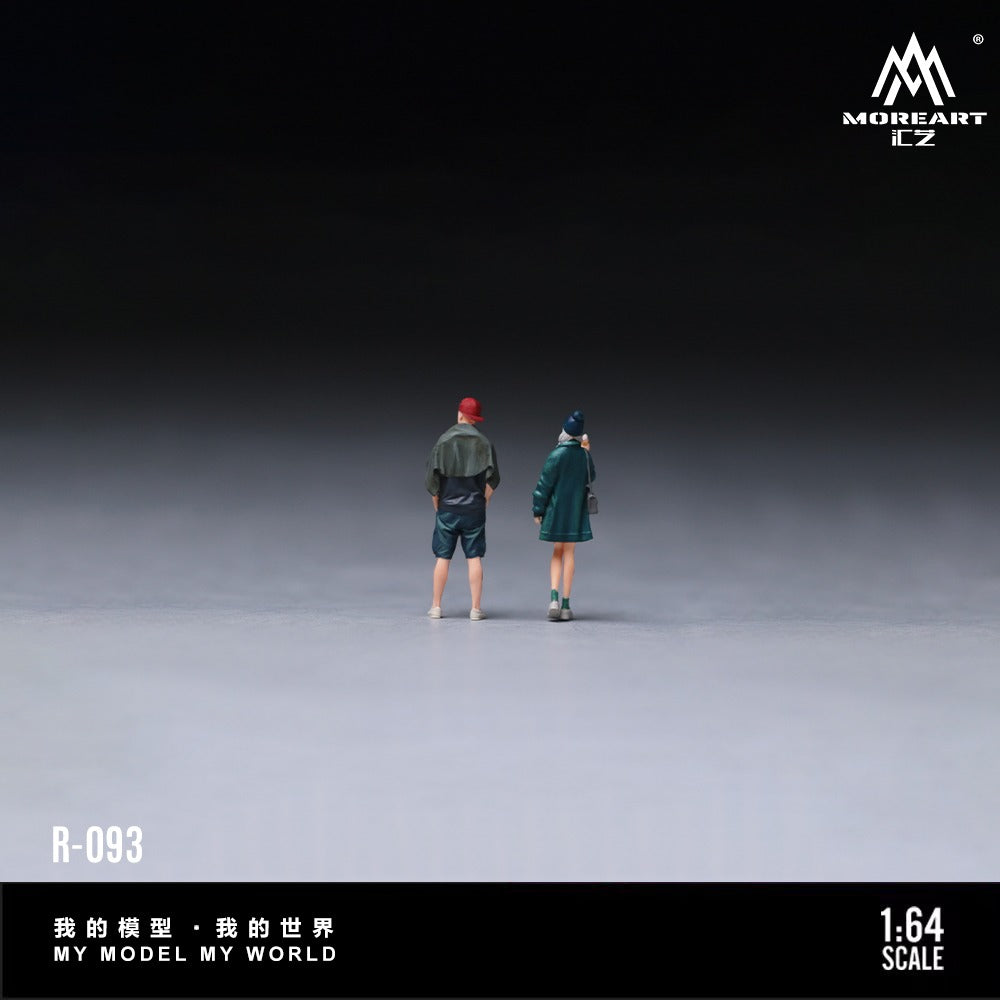 (Pre-Order) (MO223093) Ice Cream Sweet Girl and Trendy Boy Couple Set Realistic Resin Model