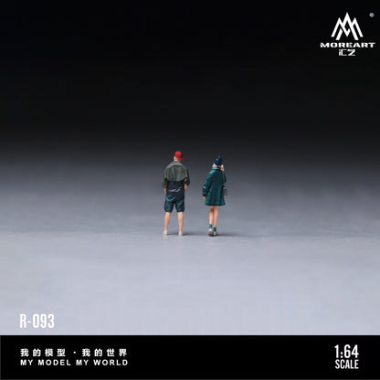 (Pre-Order) (MO223093) Ice Cream Sweet Girl and Trendy Boy Couple Set Realistic Resin Model