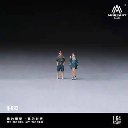 (Pre-Order) (MO223093) Ice Cream Sweet Girl and Trendy Boy Couple Set Realistic Resin Model