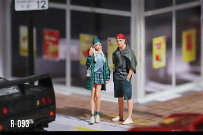 (Pre-Order) (MO223093) Ice Cream Sweet Girl and Trendy Boy Couple Set Realistic Resin Model