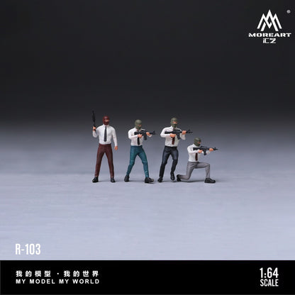 MO223103 Bandit Set - Realistic Resin Model - Front View 