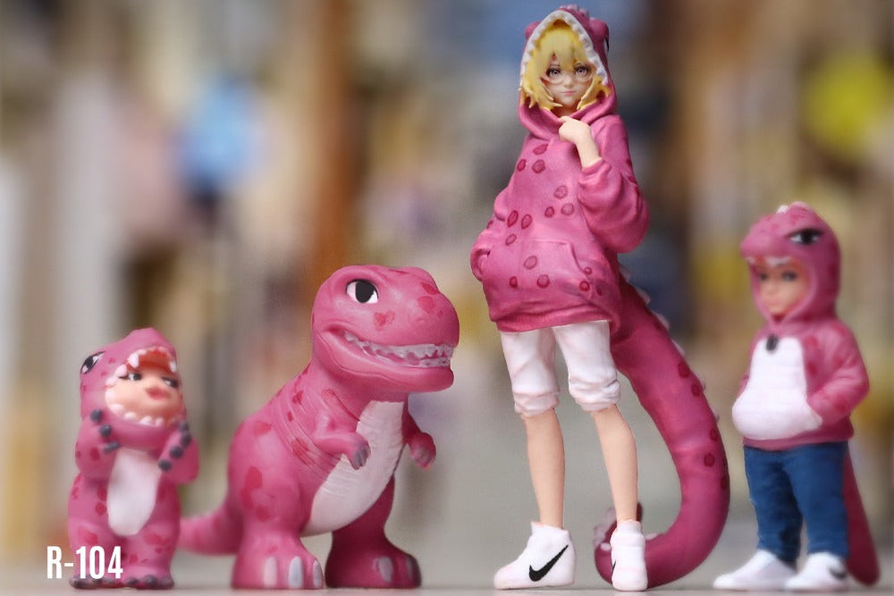 MO223104
Group photo of the pink dinosaur figurines - Front View 