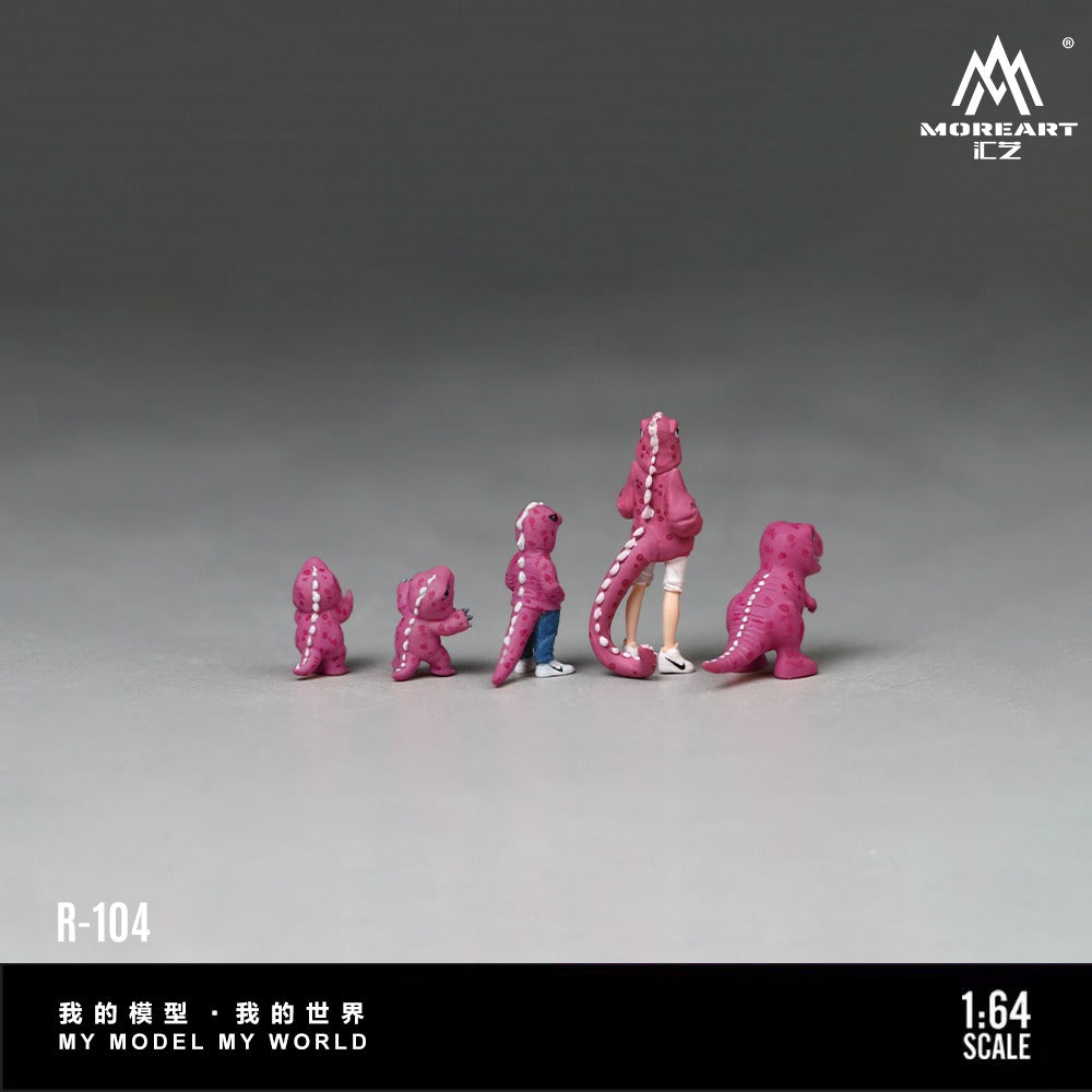 MO223104
Group photo of the pink dinosaur figurines- Rear View