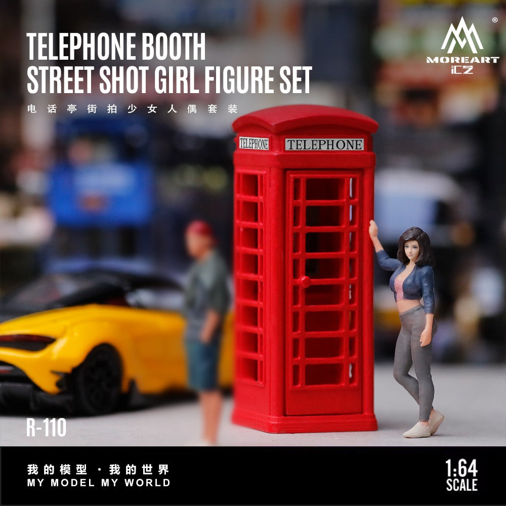 (Pre-Order) (MO223110) Telephone Booth Street Photography Female Figure Set